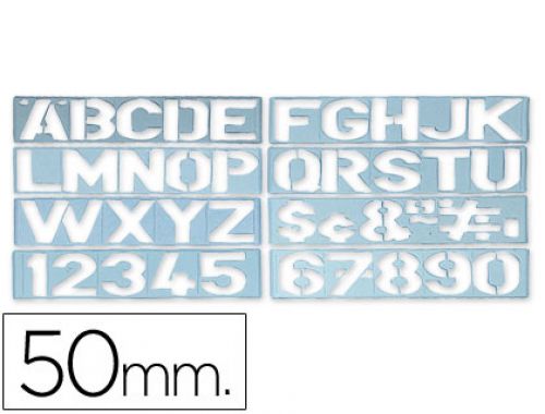 Escantilhao letras e numeros 50mm , Csp , 17905 , 8423473179059